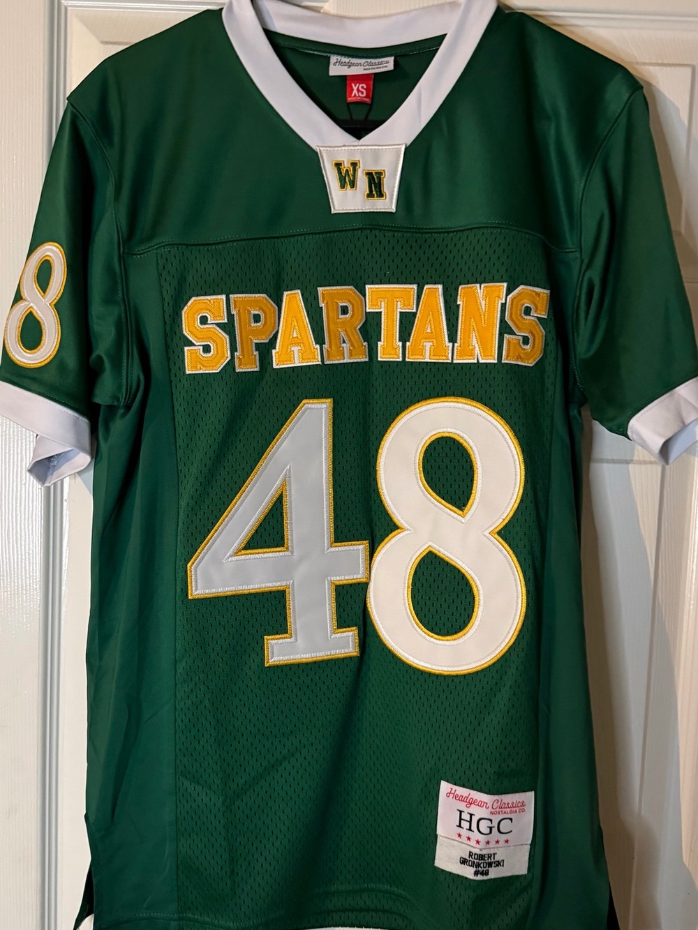 Rob Gronkowski high school Spartans Green Number 48 Football Jersey - XS